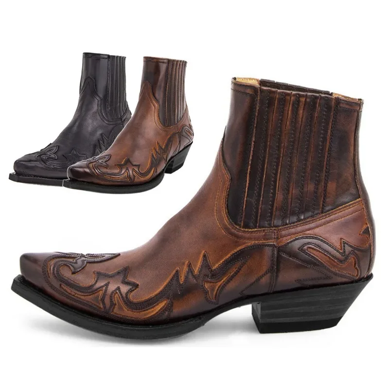 Western Cowgirl Boot - New Men's Boot Handmade Wedge Ankle