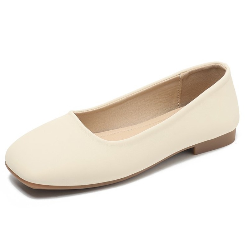Women Shoes Loafers - Women Flats Shoes Square Toe Ballet