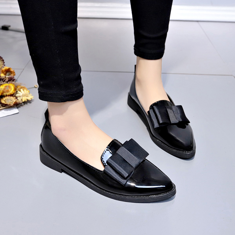 Black/ Wine Red Patent Leather - đánh giá và giá Women Shoes Loafers