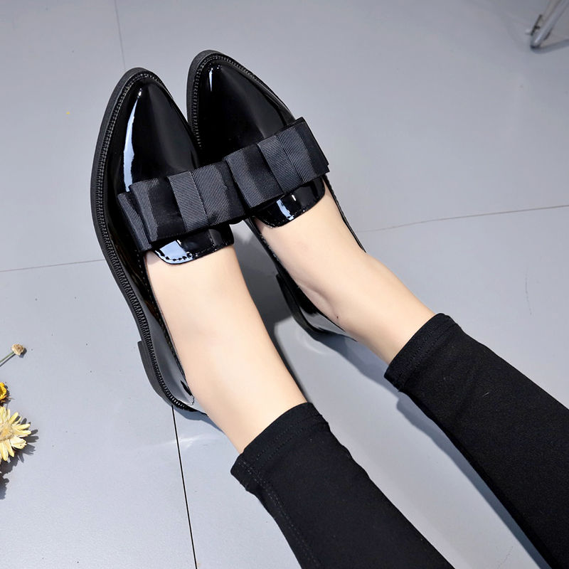 Black/ Wine Red Patent Leather - đánh giá và giá Women Shoes Loafers