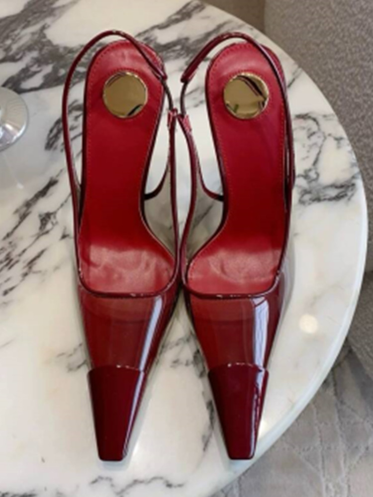 2026 Summer New Transparent Sq - đánh giá và giá Clear Strap Heel
