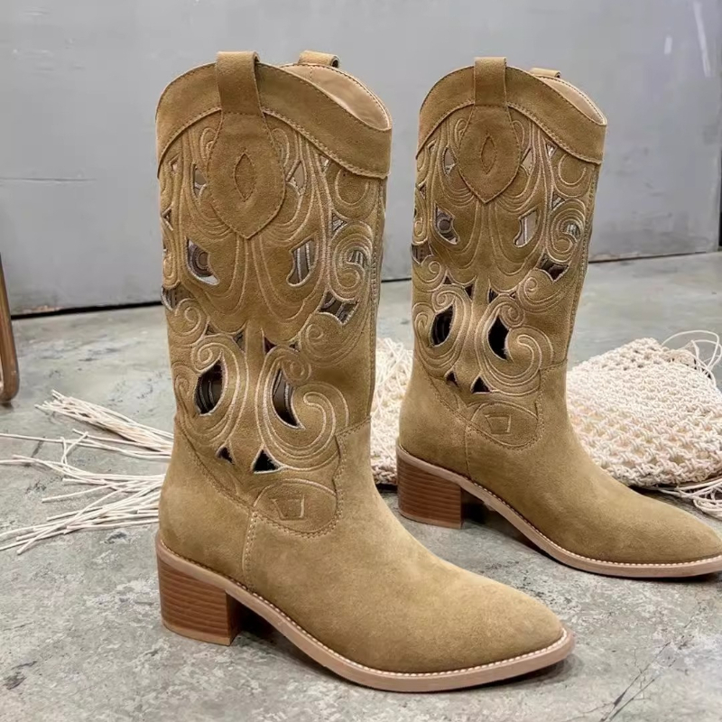 Western Style Embroidered Leat - đánh giá và giá Western Cowgirl Boot