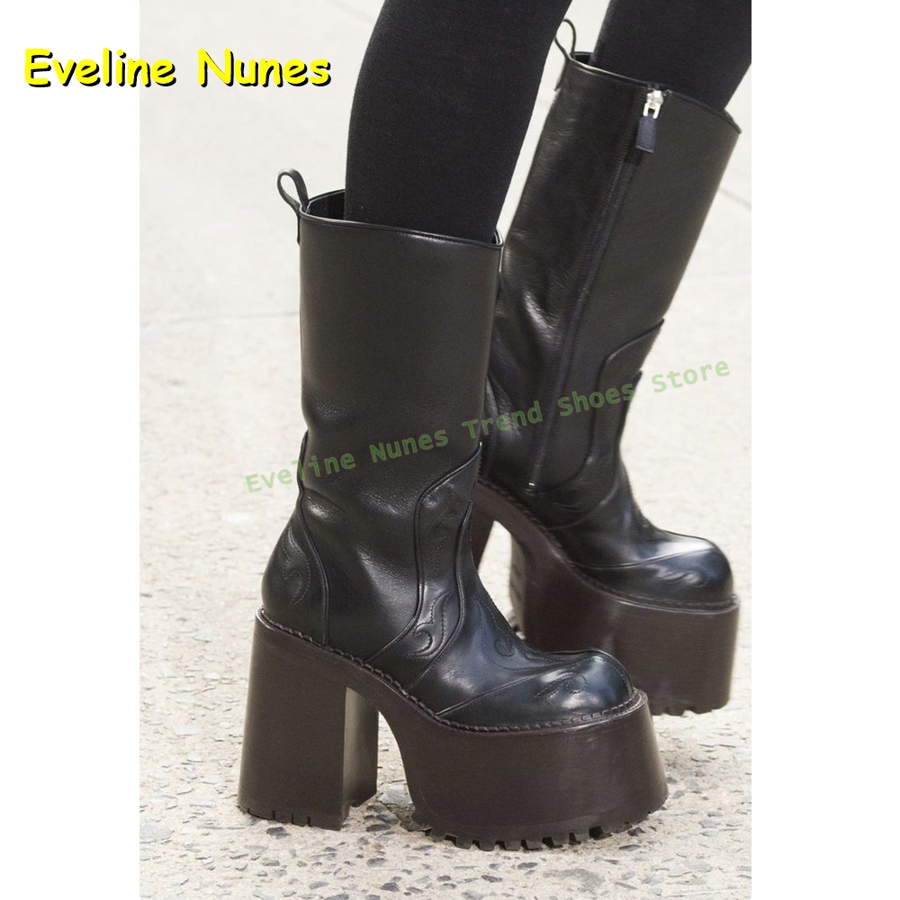 Embroidery Platform Knee High  - đánh giá và giá Women'S Shoes Trending 2025