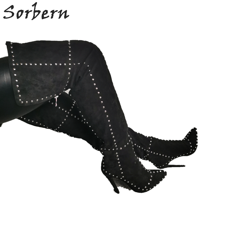 Sorbern Rivet Wide Fit Thigh B - đánh giá và giá Women'S Shoes Vegan