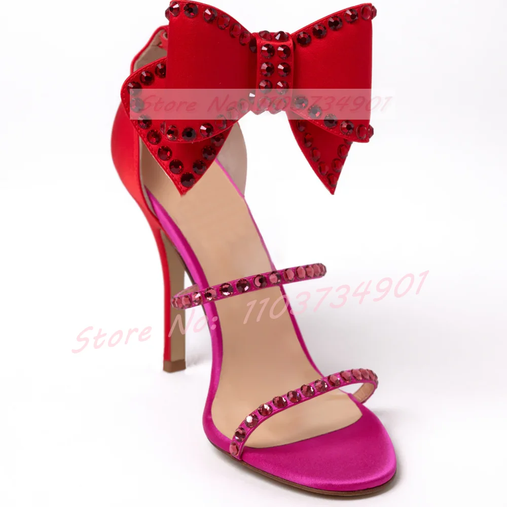 Butterfly-knot Crystals Clear  - đánh giá và giá Clear Strap Heel