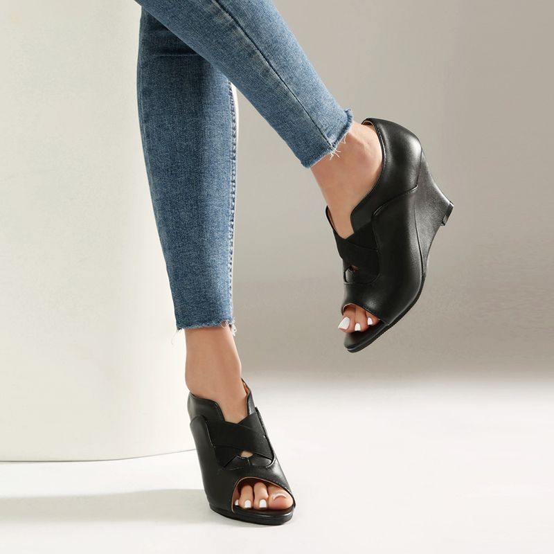 REAVE CAT Black Women Sandals  - đánh giá và giá Women'S Shoes Extended Sizes