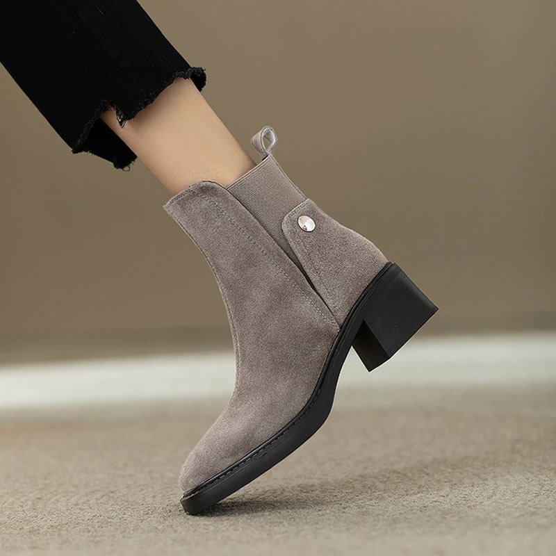 Suede Women Chunky Ankle Boots - đánh giá và giá Women'S Shoes Trending 2025