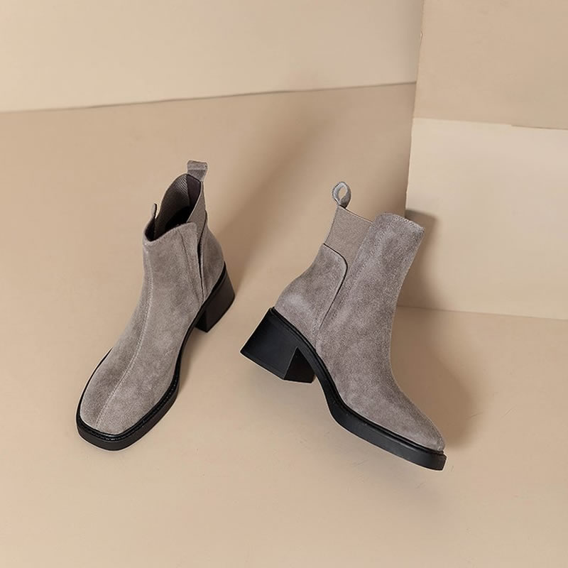 Suede Women Chunky Ankle Boots - đánh giá và giá Women'S Shoes Trending 2025