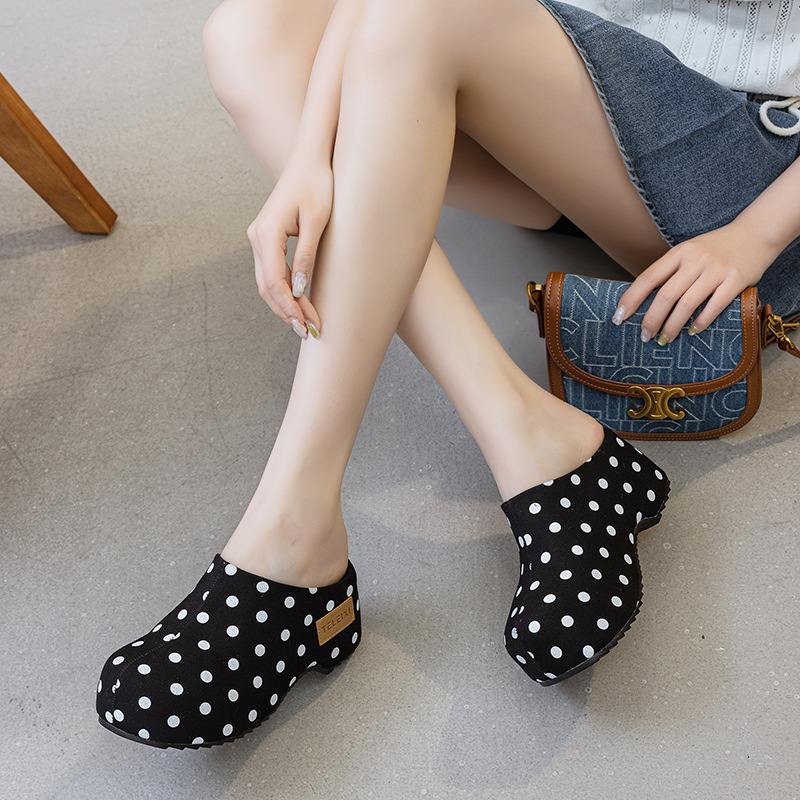 7cm Summer Black and White Pol - đánh giá và giá Women Shoes Size Chart