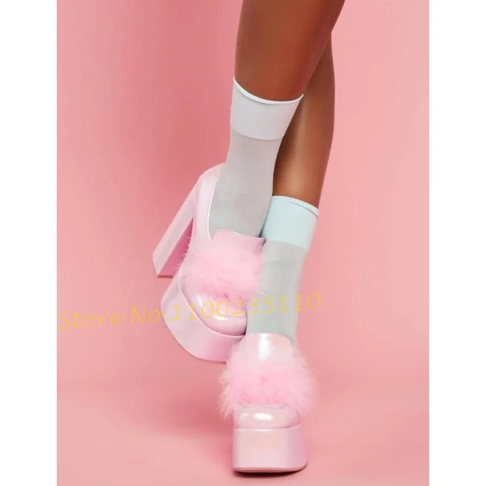 Pink Pom Platform Loafers Shoe - đánh giá và giá Women'S Shoes Vegan