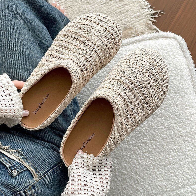 Women Raffia Woven Mule Slippe - đánh giá và giá Women Shoes Mules