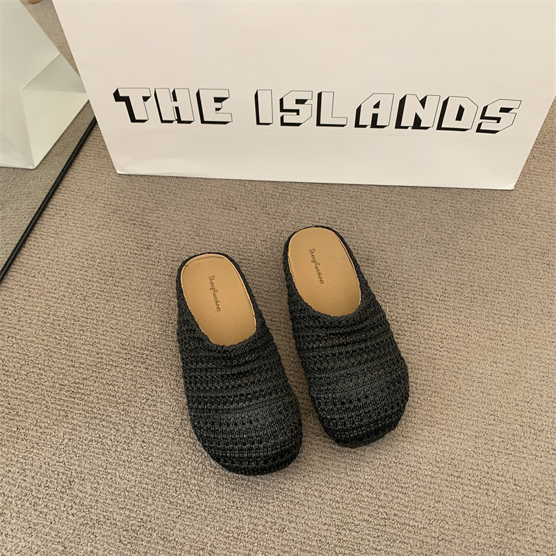Women Raffia Woven Mule Slippe - đánh giá và giá Women Shoes Mules