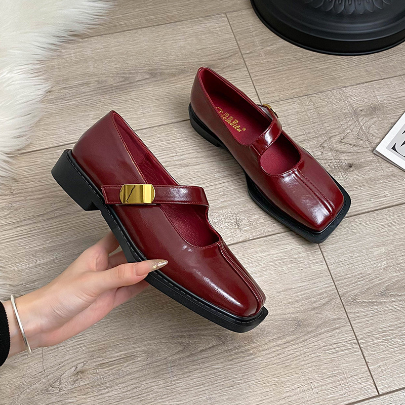 French Style Square Toe Low He - đánh giá và giá Women Shoes Loafers