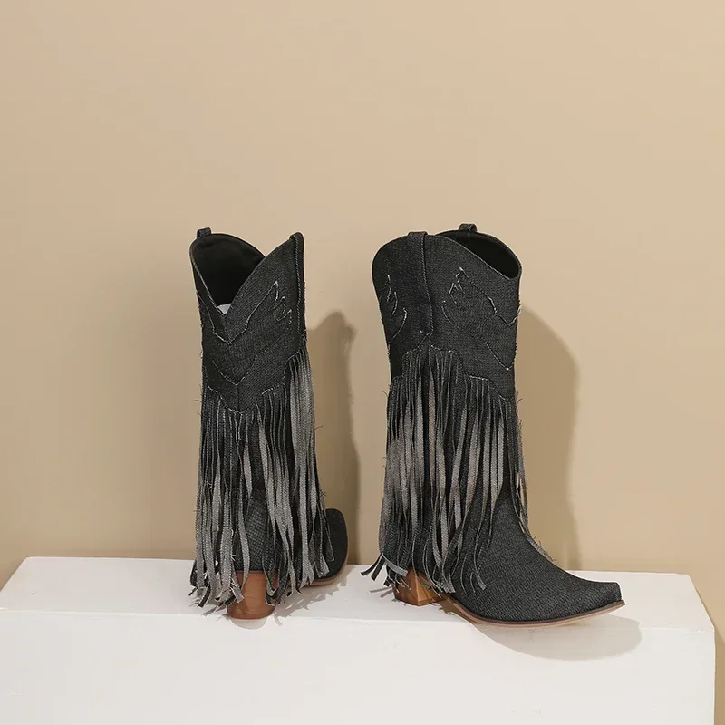 Winter Western Women Mid-calf  - đánh giá và giá Western Cowgirl Boot
