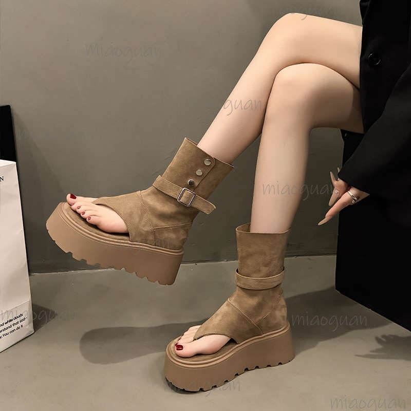 Khaki/Black Fashion Platform B - đánh giá và giá Women Shoes Size Chart
