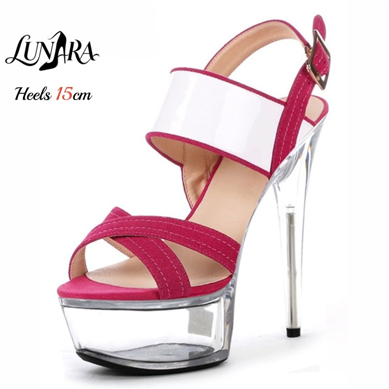 15cm/6Inch Clear Platform Stil - đánh giá và giá Clear Strap Heel