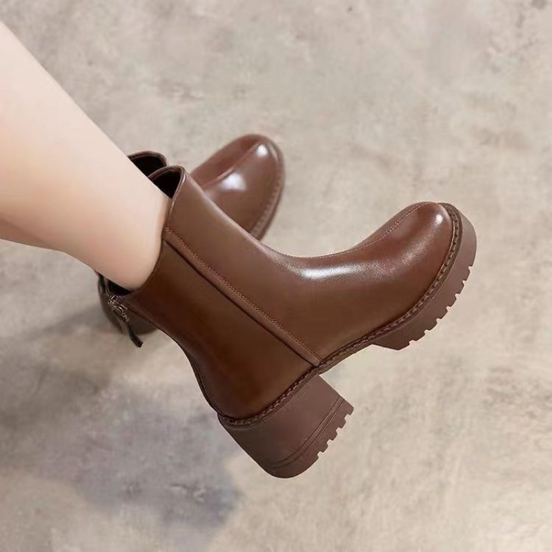 Leather Round Toe Platform Wat - đánh giá và giá Women'S Shoes Trending 2025