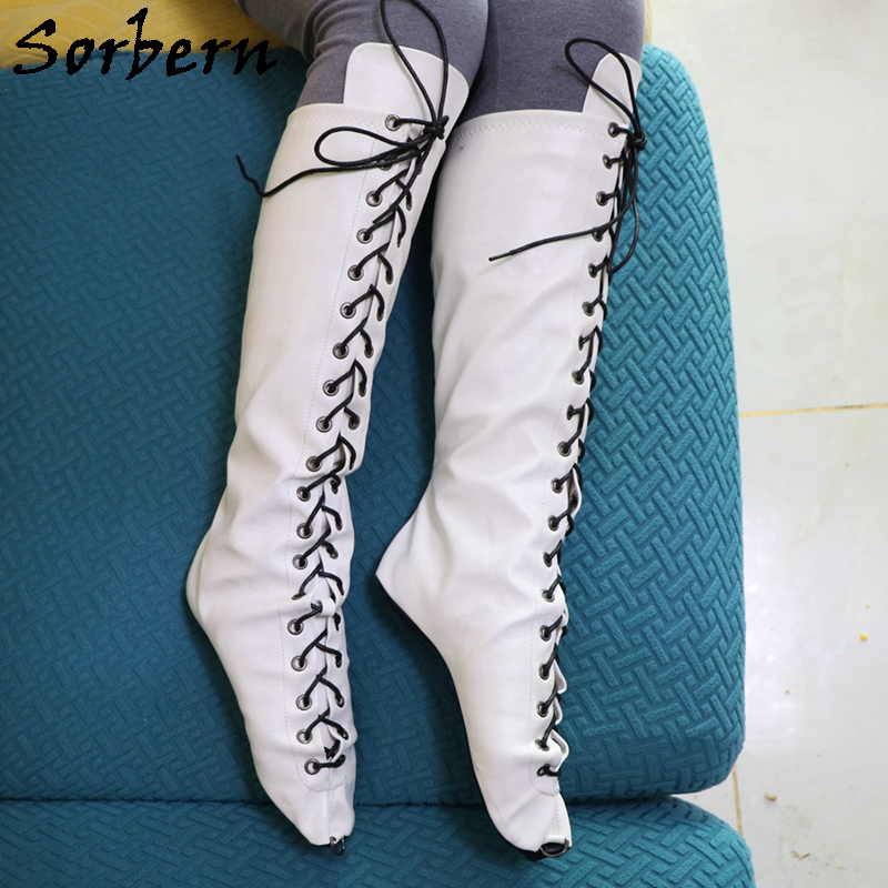 Sorbern White Ballet Heelless  - đánh giá và giá Women'S Shoes Vegan
