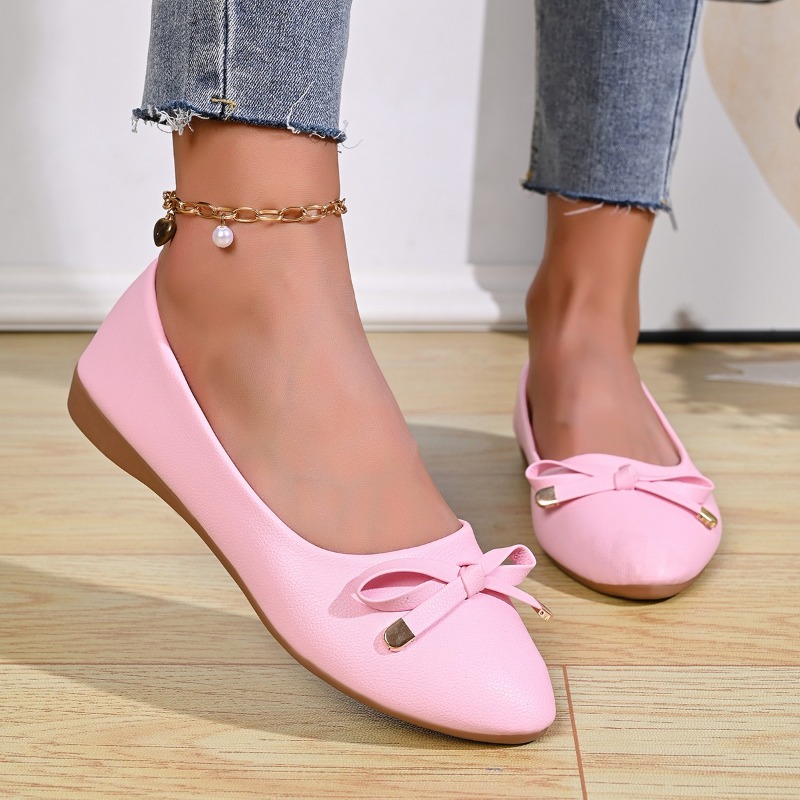 Bow Shallow Mouth Soft Sole Co - đánh giá và giá Women Shoes Loafers