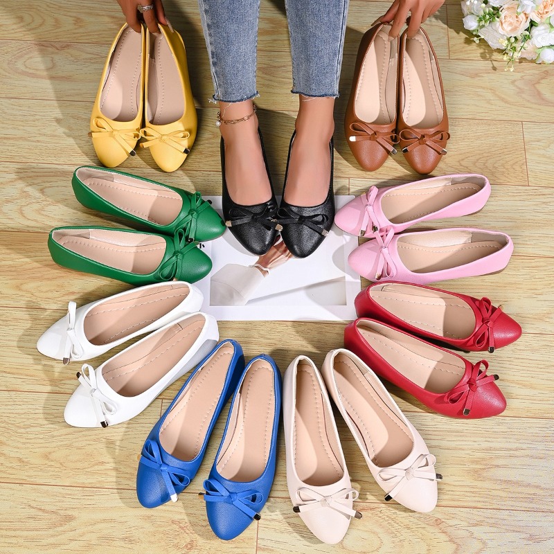 Bow Shallow Mouth Soft Sole Co - đánh giá và giá Women Shoes Loafers