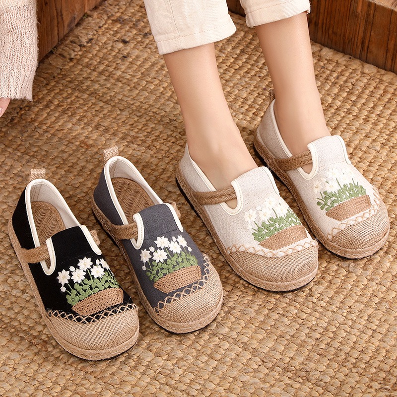 Veowalk Flowers Embroidered Wo - đánh giá và giá Women'S Shoes Vegan