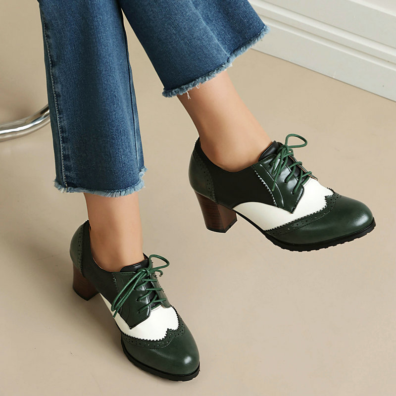Vintage Two Tone Brogue Oxford - đánh giá và giá Women'S Xti Shoes
