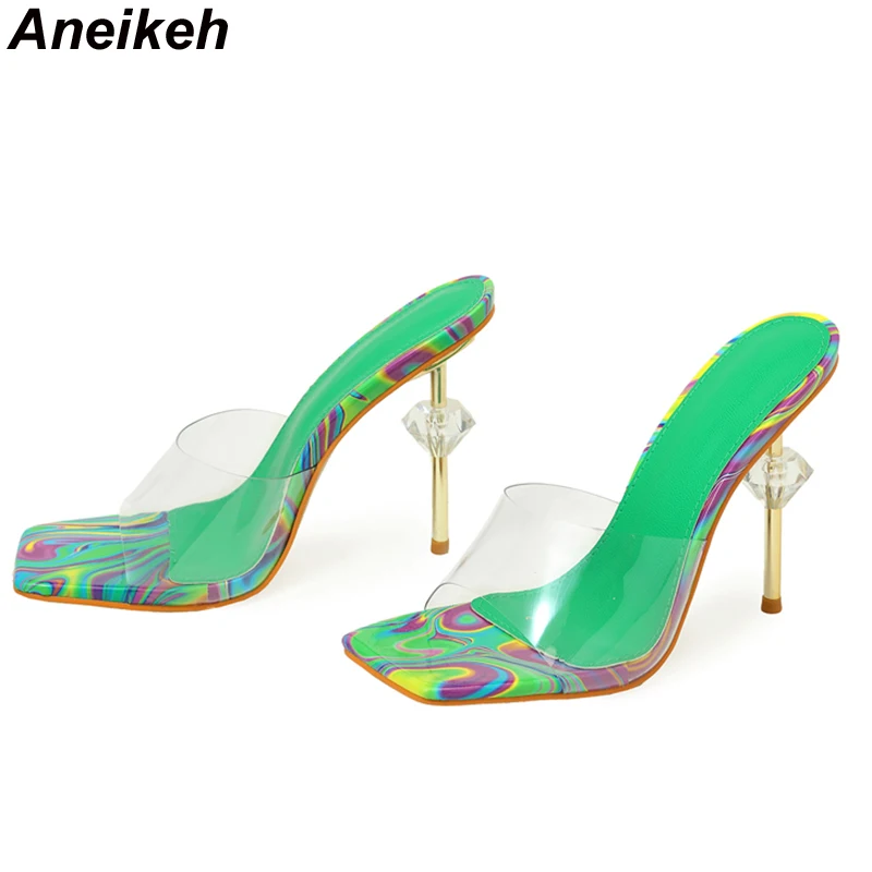Aneikeh NEW Sexy Strange Trans - đánh giá và giá Clear Strap Heel