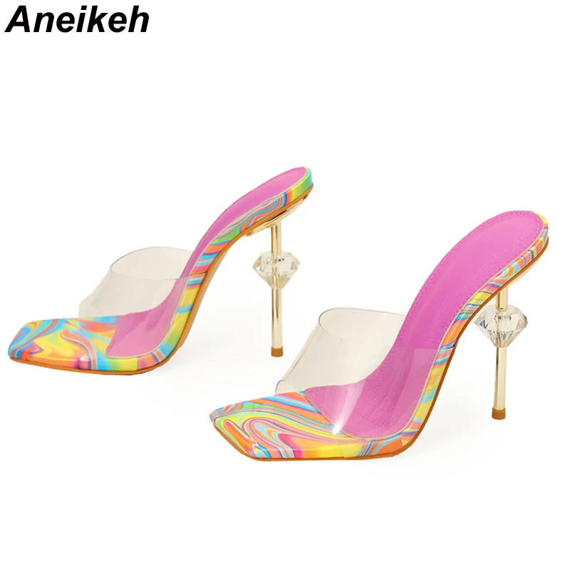 Aneikeh NEW Sexy Strange Trans - đánh giá và giá Clear Strap Heel