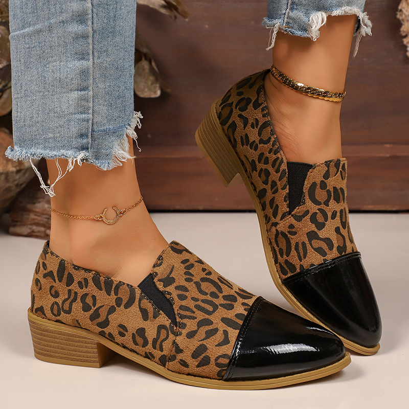 Leopard Printed Women's Low He - đánh giá và giá Women Shoes Loafers
