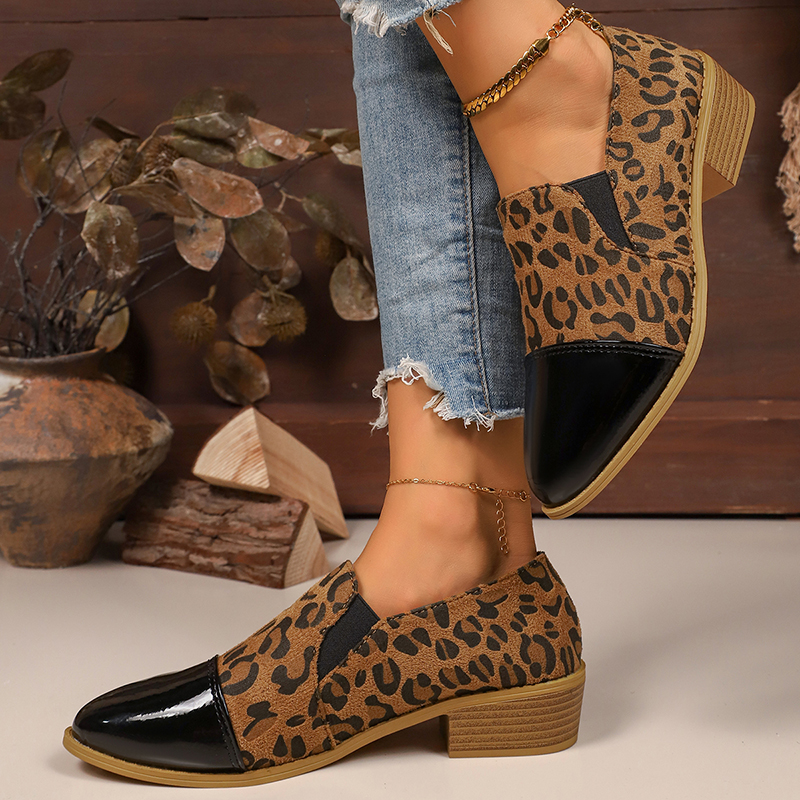Leopard Printed Women's Low He - đánh giá và giá Women Shoes Loafers